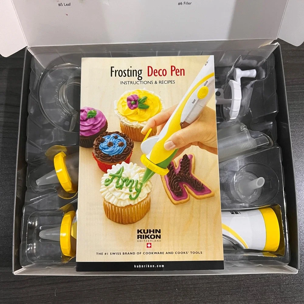Kuhn Rikon Frosting Deco‎ Pen Battery Powered Cake Decorating Set - New Open Box